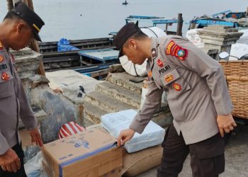 Polisi Cek Kapal Penumpang & Kapal Barang di Tanjungpinang, Antisipasi Tindak Pidana Kejahatan Atau Aktivitas Ilegal