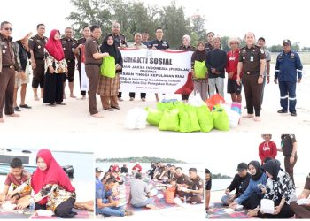 Kajati Kepri dan PERSAJA Daerah Kepri Bakti Sosial dan Berkunjung ke 2 Mercusuar di Pulau Terkulai dan Pulau Tunjuk.