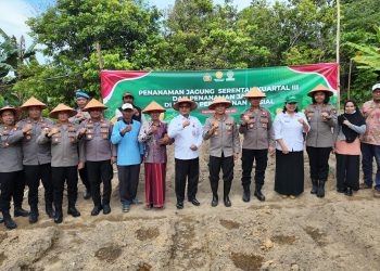 Polresta Tanjungpinang Tanam Jagung Serentak Kuartal III