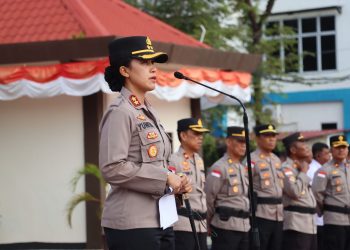 Upacara Kenaikan Pangkat Luar Biasa (KPLB) Personil Polres Bintan
