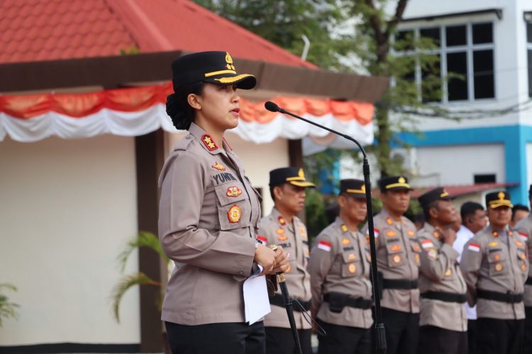 Upacara Kenaikan Pangkat Luar Biasa (KPLB) Personil Polres Bintan