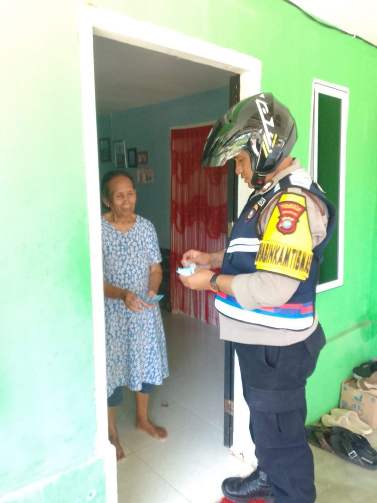 Polsek Bukit Bestari Dukung Program Gerakan Pangan Murah, Pendistribusian Kebutuhan Pangan Rumah Ke Rumah Melalui Bhabinkamtibmas