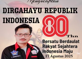 Keluarga Besar DetikposNew.Com:  Dirgahayu Republik Indonesia Ke-80