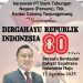 Seluruh management dan karyawan PT Bank Tabungan Negara (Persero), Tbk. Kantor Cabang Tanjungpinang: Dirgahayu Republik Indonesia Ke-80