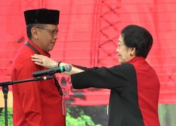 Ketum PDIP Megawati Soekarnoputri kembali Percayakan Hasto Kristiyanto menjadi Sekjen. 