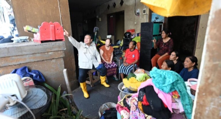 Presiden Prabowo Tinjau Langsung Lokasi Banjir di Bali, Pastikan Instruksi Penanganan Bencana Terlaksana