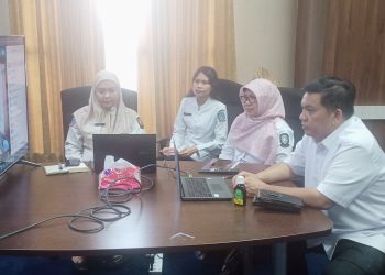 Kepala Badan pengelola  Perbatasan daerah  Provinsi Kepri ikuti metting Zoom Deputi 3 BNPP RI
