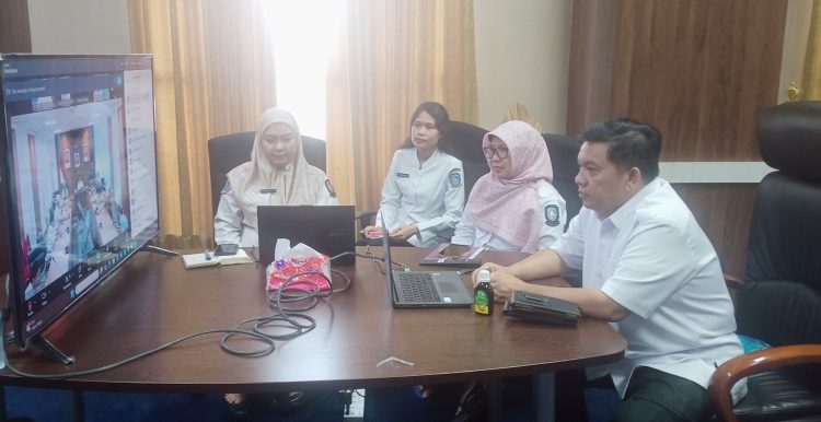 Kepala Badan pengelola  Perbatasan daerah  Provinsi Kepri ikuti metting Zoom Deputi 3 BNPP RI