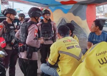 Patroli Dialogis Brimob Detasemen Gegana Ajak Masyarakat Jaga Kondusifitas Kamtibmas