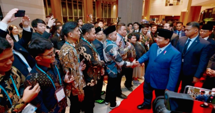 Presiden Prabowo di sambut Hangat oleh Diaspora Indonesia di Gyeongju
