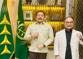 Jaksa Agung RI  Menerima kunjungan Ketua Dewan Pembina Puspolkam Indonesia