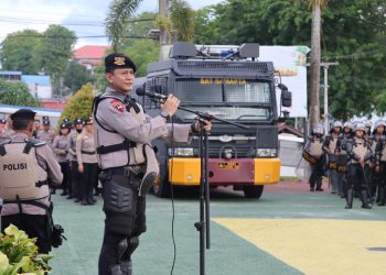 Polresta Tanjungpinang Gelar Latihan Dalmas Jelang Pengamanan Hari May Day 2026